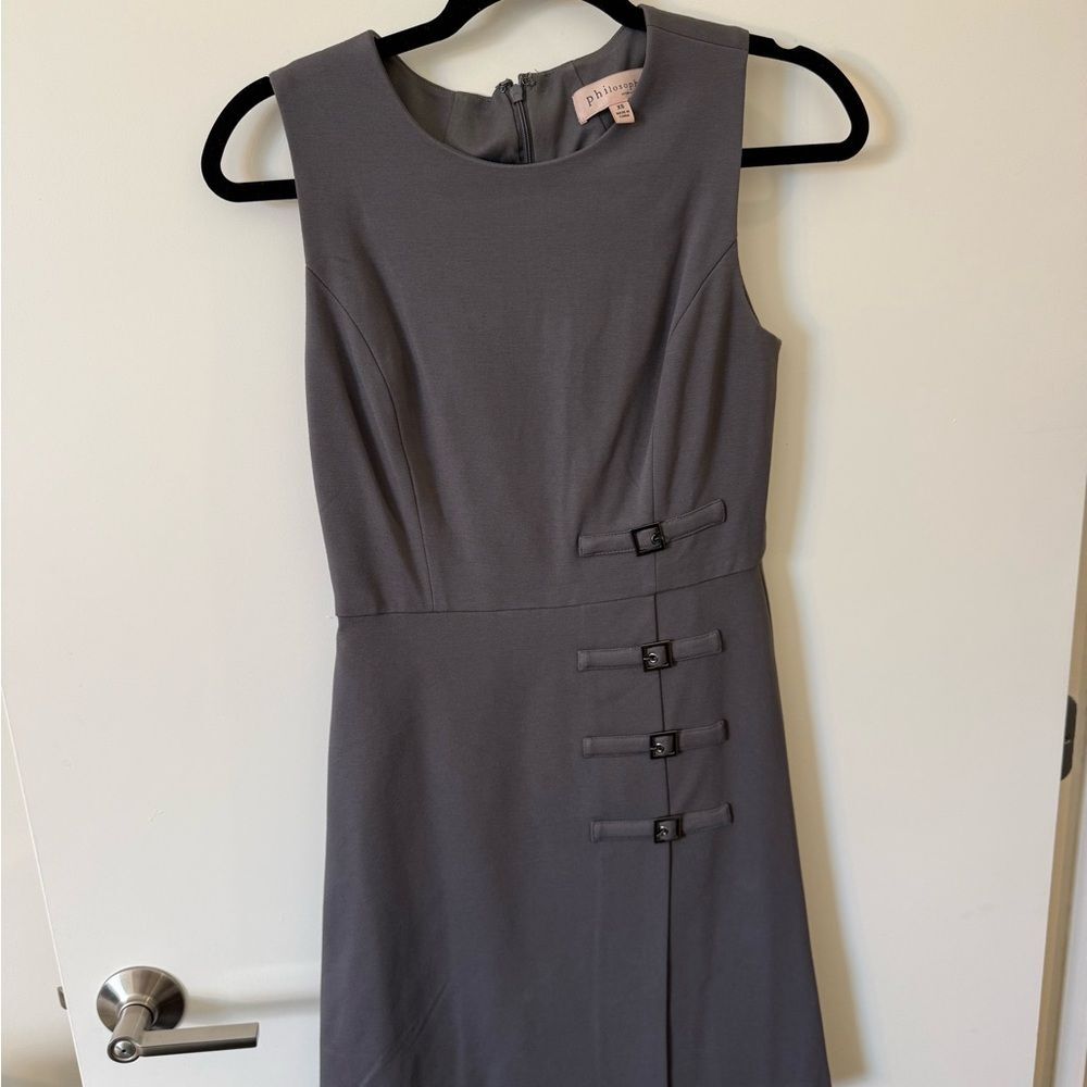 Philosophy Republic Grey Midi Dress